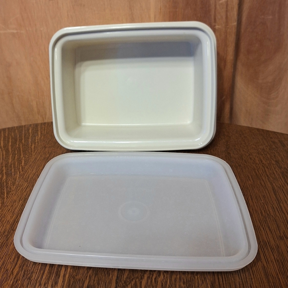 Vintage Tupperware "Freeze-N-Save" Ice Cream Keeper With Airtight Seal #1254-4